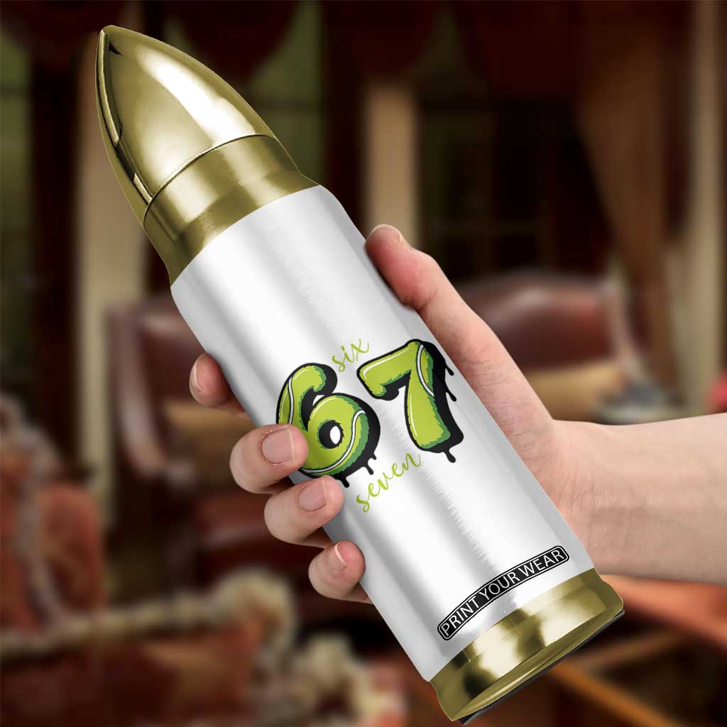 Six Seven Meme Tennis Lover Bullet Tumbler Gen Alpha Slang Gift TS12 Print Your Wear