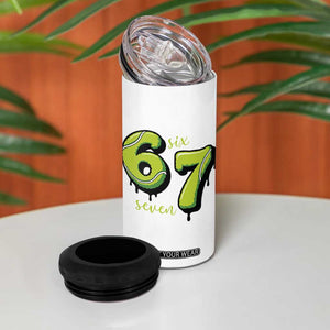 Six Seven Meme Tennis Lover 4 in 1 Can Cooler Tumbler Gen Alpha Slang Gift TS12 Print Your Wear