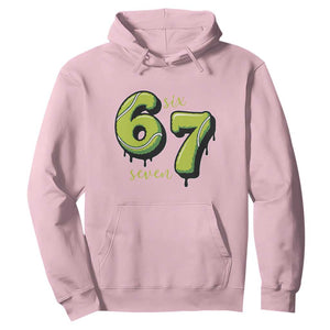 Six Seven Meme Tennis Lover Hoodie Gen Alpha Slang Gift TS12 Light Pink Print Your Wear