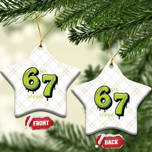 Six Seven Meme Tennis Lover Ceramic Ornament Gen Alpha Slang Gift TS12 Print Your Wear