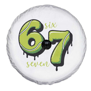 Six Seven Meme Tennis Lover Spare Tire Cover Gen Alpha Slang Gift TS12 Print Your Wear