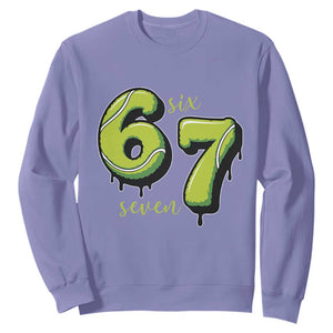 Six Seven Meme Tennis Lover Sweatshirt Gen Alpha Slang Gift TS12 Violet Print Your Wear