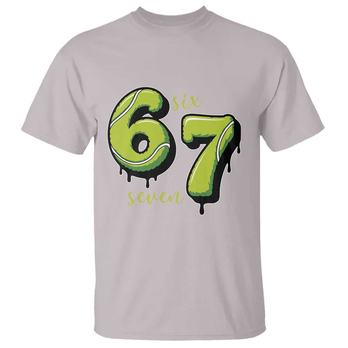 Six Seven Meme Tennis Lover T Shirt Gen Alpha Slang Gift TS12 Ice Gray Print Your Wear