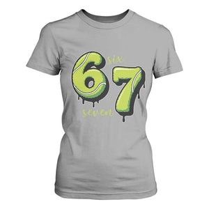 Six Seven Meme Tennis Lover T Shirt For Women Gen Alpha Slang Gift TS12 Sport Gray Print Your Wear