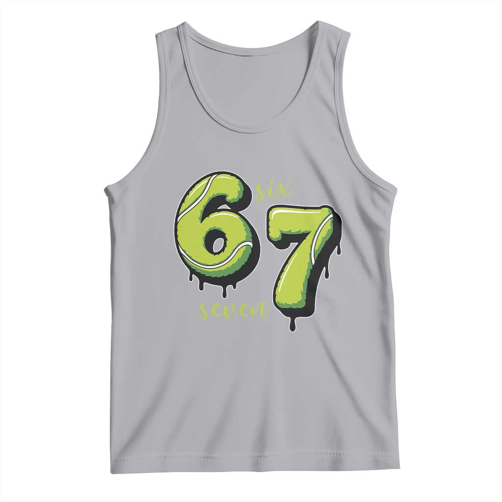 Six Seven Meme Tennis Lover Tank Top Gen Alpha Slang Gift TS12 Athletic Heather Print Your Wear