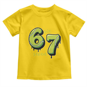 Six Seven Meme Tennis Lover Toddler T Shirt Gen Alpha Slang Gift TS12 Daisy Print Your Wear