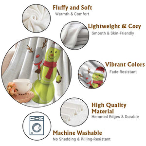 Funny Christmas Tennis Snowman Throw Blanket Tennis Lover Gift TS12 Print Your Wear