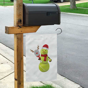 Funny Christmas Tennis Snowman Garden Flag Tennis Lover Gift TS12 Print Your Wear