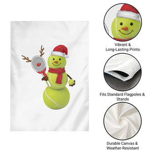 Funny Christmas Tennis Snowman Garden Flag Tennis Lover Gift TS12 Print Your Wear