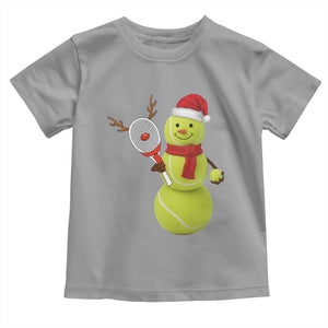 Funny Christmas Tennis Snowman Toddler T Shirt Tennis Lover Gift TS12 Sport Gray Print Your Wear