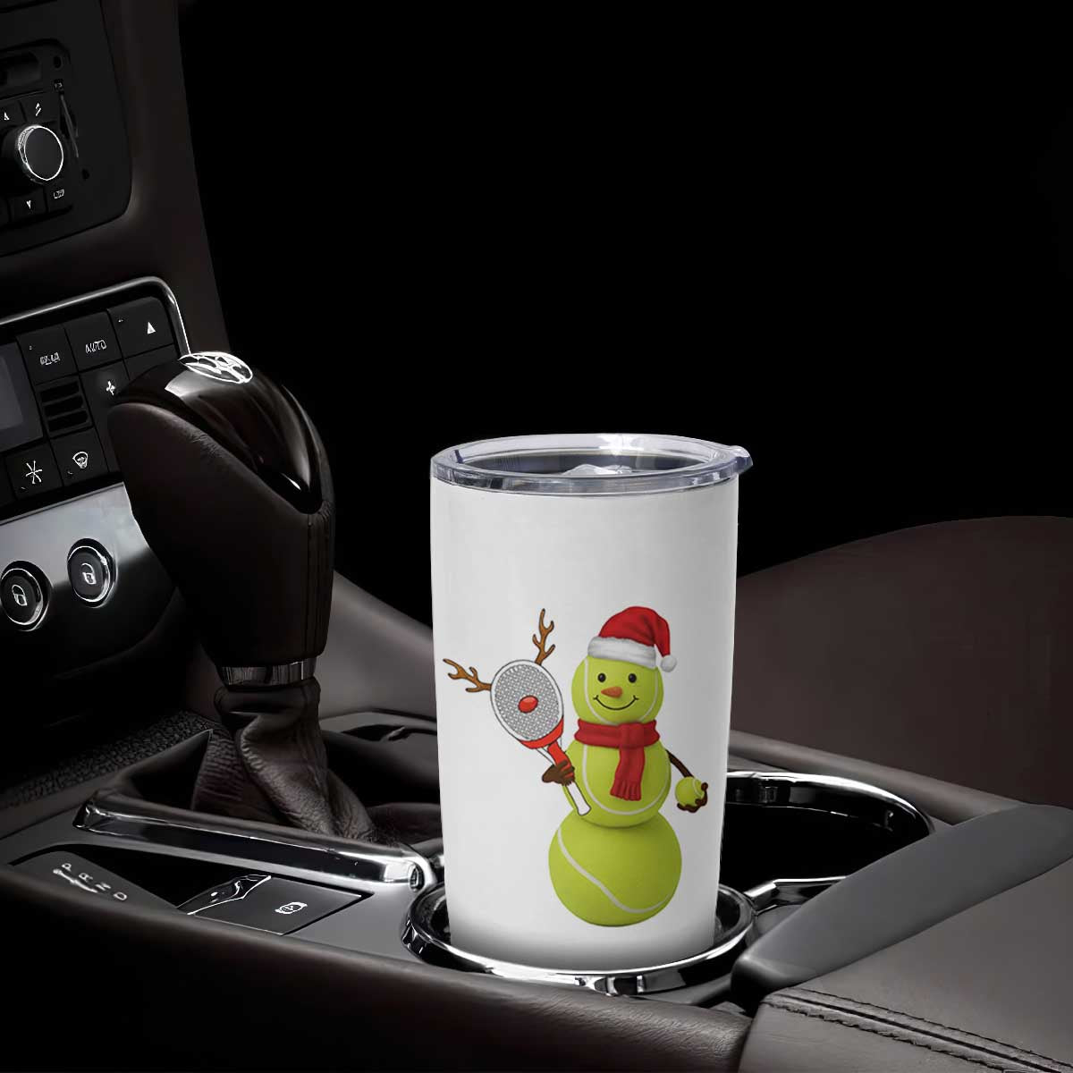 Funny Christmas Tennis Snowman Tumbler Cup Tennis Lover Gift TS12 Print Your Wear