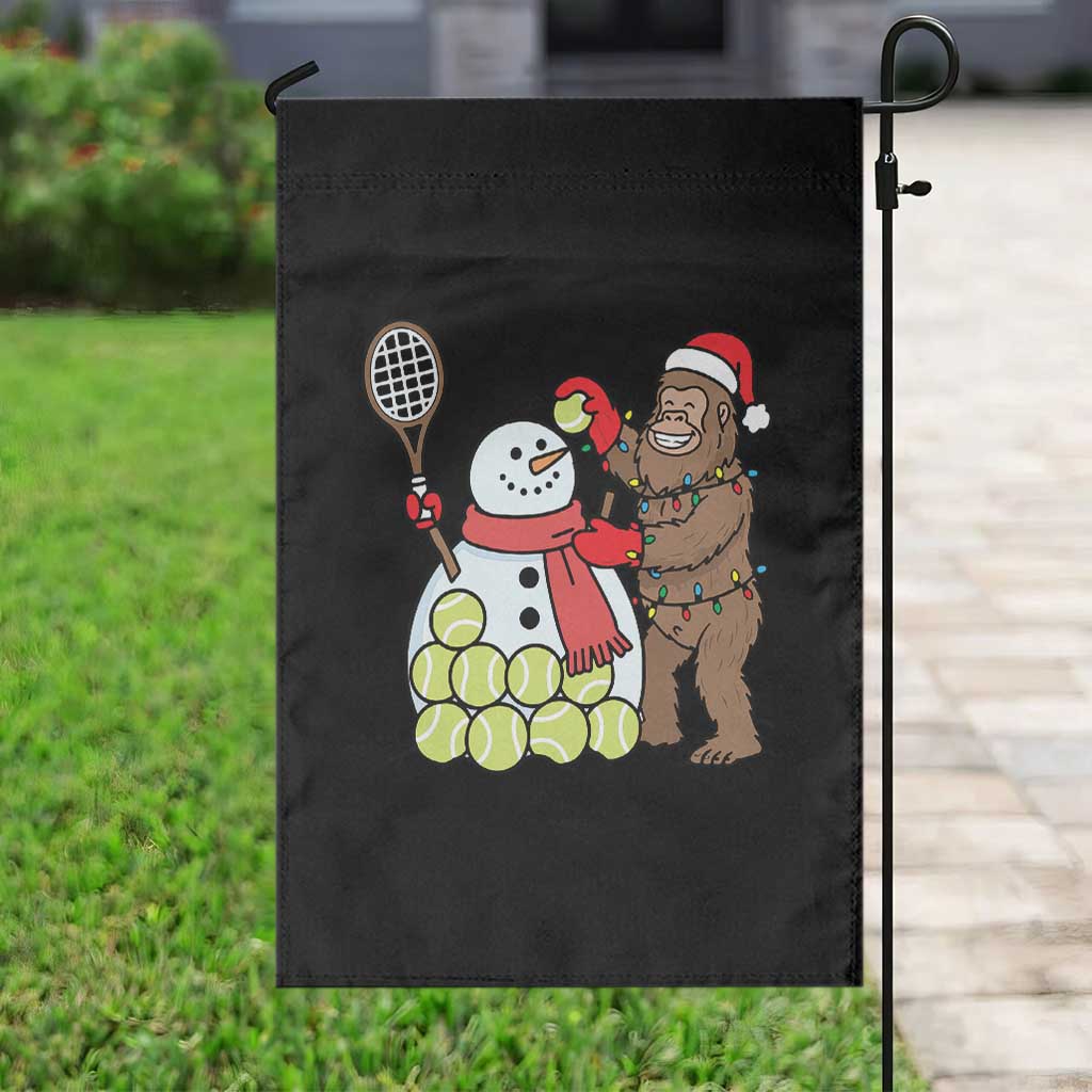 Funny Squatch Christmas Tennis Gift Garden Flag Bigfoot Player Enthusiast TS12 Print Your Wear