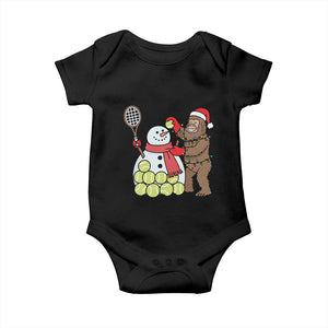 Funny Squatch Christmas Tennis Gift Baby Onesie Bigfoot Player Enthusiast TS12 Black Print Your Wear
