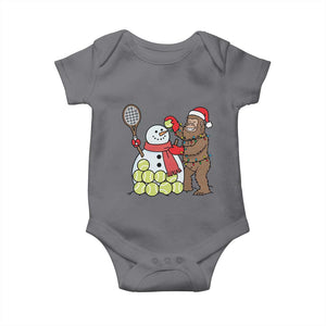 Funny Squatch Christmas Tennis Gift Baby Onesie Bigfoot Player Enthusiast TS12 Charcoal Print Your Wear