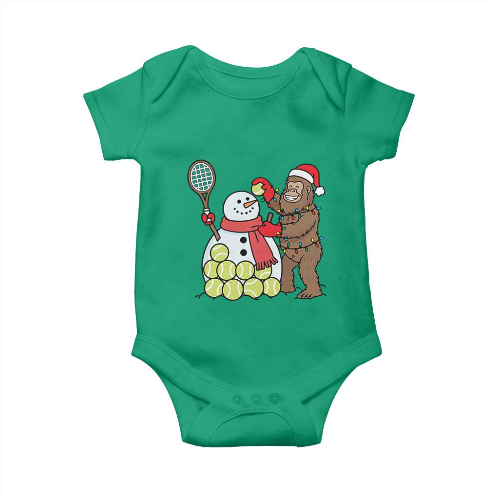 Funny Squatch Christmas Tennis Gift Baby Onesie Bigfoot Player Enthusiast TS12 Irish Green Print Your Wear