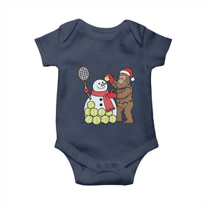 Funny Squatch Christmas Tennis Gift Baby Onesie Bigfoot Player Enthusiast TS12 Navy Print Your Wear