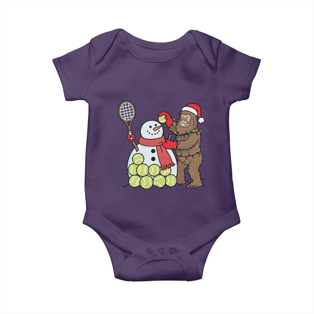 Funny Squatch Christmas Tennis Gift Baby Onesie Bigfoot Player Enthusiast TS12 Purple Print Your Wear
