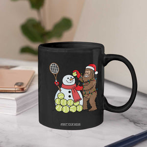 Funny Squatch Christmas Tennis Gift Coffee Mug Bigfoot Player Enthusiast TS12 Print Your Wear