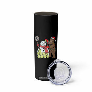 Funny Squatch Christmas Tennis Gift Skinny Tumbler Bigfoot Player Enthusiast TS12 Print Your Wear