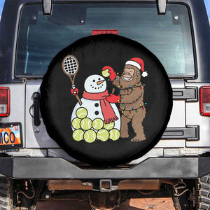 Funny Squatch Christmas Tennis Gift Spare Tire Cover Bigfoot Player Enthusiast TS12 No hole Black Print Your Wear