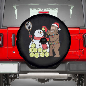 Funny Squatch Christmas Tennis Gift Spare Tire Cover Bigfoot Player Enthusiast TS12 Black Print Your Wear