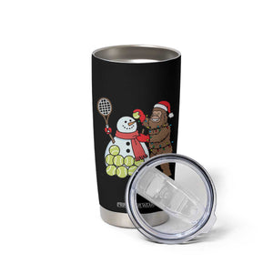 Funny Squatch Christmas Tennis Gift Tumbler Cup Bigfoot Player Enthusiast TS12 Print Your Wear