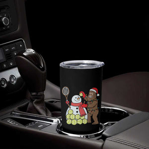 Funny Squatch Christmas Tennis Gift Tumbler Cup Bigfoot Player Enthusiast TS12 Print Your Wear