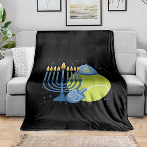 Jewish Tennis Player Hanukkah Throw Blanket Funny Racquet Lover Gift TS12 Print Your Wear