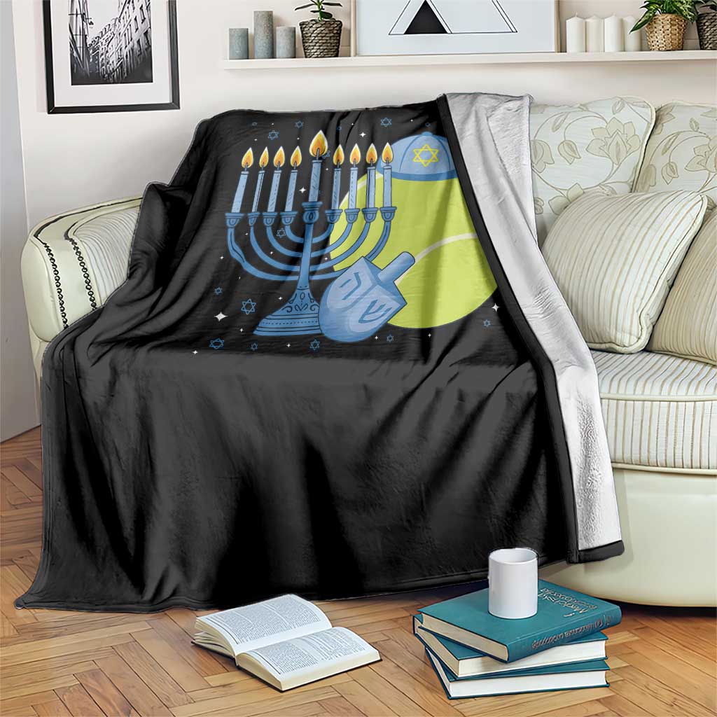 Jewish Tennis Player Hanukkah Throw Blanket Funny Racquet Lover Gift TS12 Print Your Wear