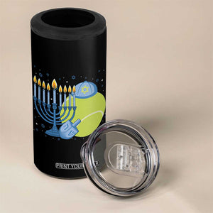 Jewish Tennis Player Hanukkah 4 in 1 Can Cooler Tumbler Funny Racquet Lover Gift TS12 Print Your Wear