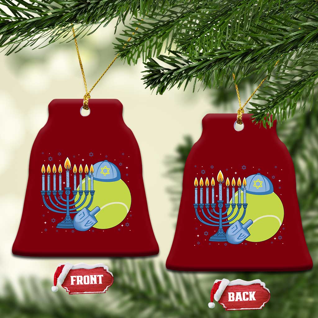 Jewish Tennis Player Hanukkah Ceramic Ornament Funny Racquet Lover Gift TS12 Print Your Wear