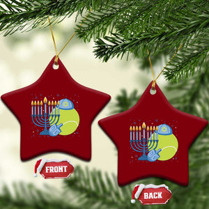 Jewish Tennis Player Hanukkah Ceramic Ornament Funny Racquet Lover Gift TS12 Print Your Wear