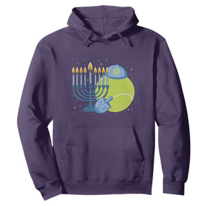Jewish Tennis Player Hanukkah Hoodie Funny Racquet Lover Gift TS12 Purple Print Your Wear