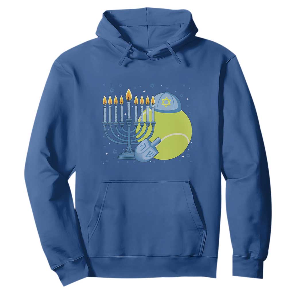 Jewish Tennis Player Hanukkah Hoodie Funny Racquet Lover Gift TS12 Royal Blue Print Your Wear
