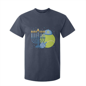 Jewish Tennis Player Hanukkah T Shirt For Kid Funny Racquet Lover Gift TS12 Navy Print Your Wear