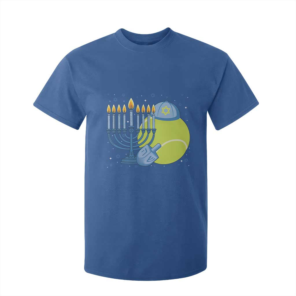Jewish Tennis Player Hanukkah T Shirt For Kid Funny Racquet Lover Gift TS12 Royal Blue Print Your Wear