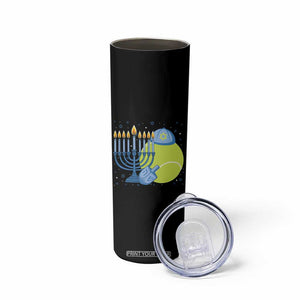 Jewish Tennis Player Hanukkah Skinny Tumbler Funny Racquet Lover Gift TS12 Print Your Wear