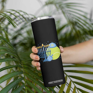 Jewish Tennis Player Hanukkah Skinny Tumbler Funny Racquet Lover Gift TS12 Print Your Wear