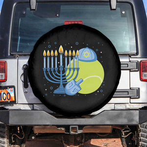 Jewish Tennis Player Hanukkah Spare Tire Cover Funny Racquet Lover Gift TS12 No hole Black Print Your Wear