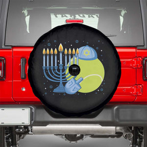 Jewish Tennis Player Hanukkah Spare Tire Cover Funny Racquet Lover Gift TS12 Black Print Your Wear
