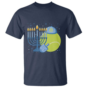 Jewish Tennis Player Hanukkah T Shirt Funny Racquet Lover Gift TS12 Navy Print Your Wear