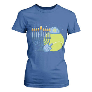 Jewish Tennis Player Hanukkah T Shirt For Women Funny Racquet Lover Gift TS12 Royal Blue Print Your Wear