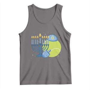Jewish Tennis Player Hanukkah Tank Top Funny Racquet Lover Gift TS12 Deep Heather Print Your Wear