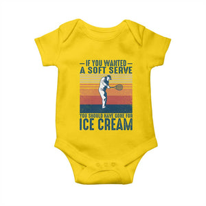 Retro Tennis Player Gift Baby Onesie If You Wanted Soft Serve Gone For Ice Cream TS12 Daisy Print Your Wear
