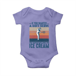 Retro Tennis Player Gift Baby Onesie If You Wanted Soft Serve Gone For Ice Cream TS12 Violet Print Your Wear