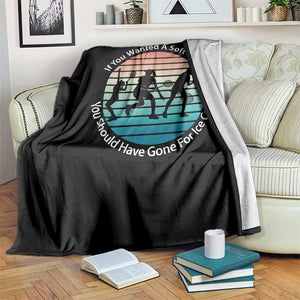 Sarcastic Tennis Girl Gift Throw Blanket If You Wanted Soft Serve Gone For Ice Cream TS12 Print Your Wear