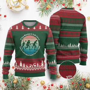 Sarcastic Tennis Girl Gift Ugly Christmas Sweater If You Wanted Soft Serve Gone For Ice Cream TS12 Red Green Print Your Wear