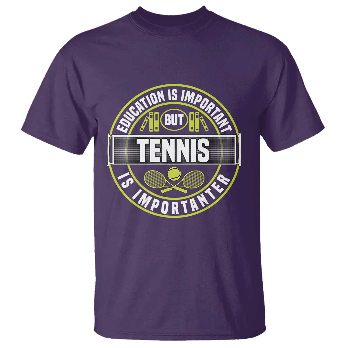 Education Is Important But Tennis Is Importanter T Shirt Tennis Lover TS12 Purple Print Your Wear