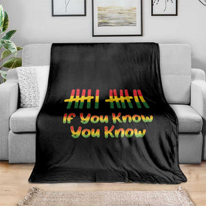 Funny Black History Six Seven Meme Throw Blanket If You Know You Know TS12 Print Your Wear