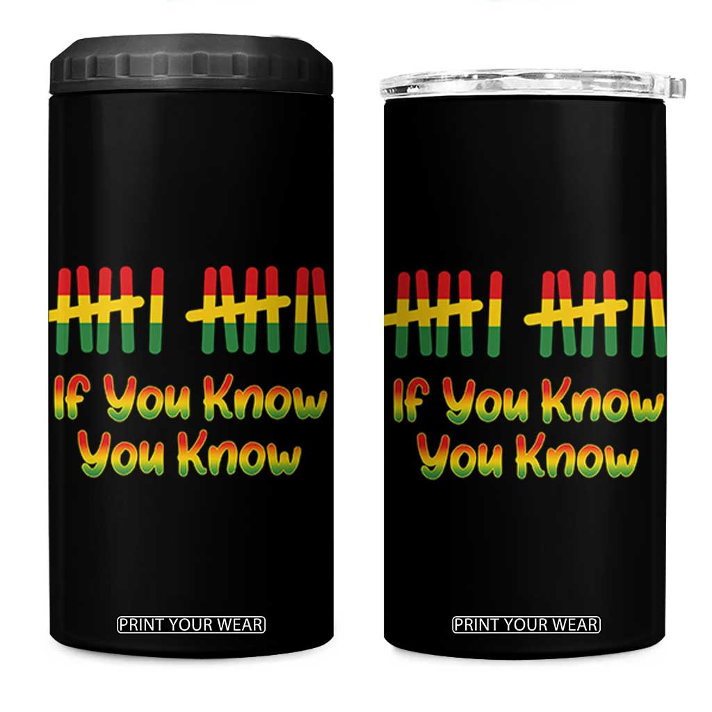 Funny Black History Six Seven Meme 4 in 1 Can Cooler Tumbler If You Know You Know TS12 One Size: 16 oz Black Print Your Wear